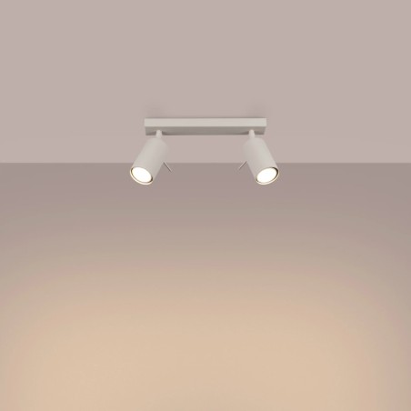 Track light Vinivi, beige, 2 lights