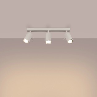 Track light Vinivi, beige, 3 lights