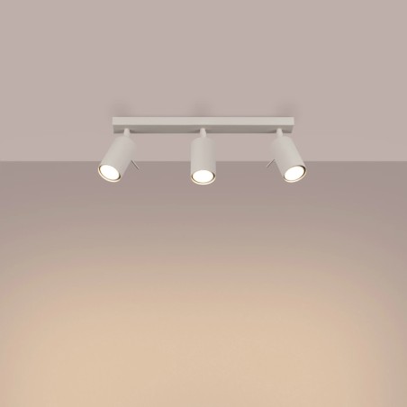 Track light Vinivi, beige, 3 lights