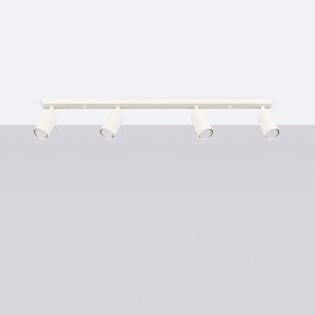 Track light Vinivi, beige, 4 lights