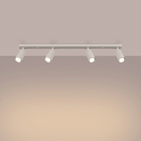 Track light Vinivi, beige, 4 lights