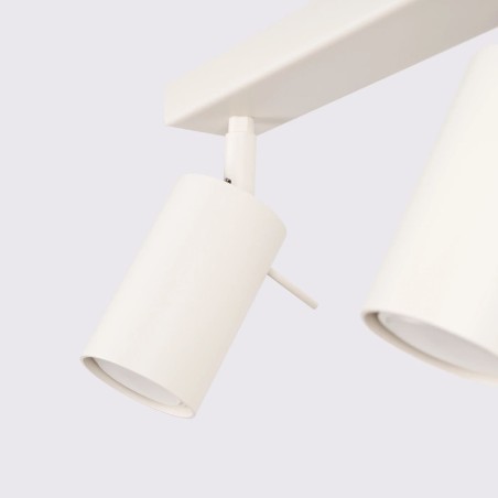 Track light Vinivi, beige, 6 lights