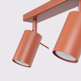 Track light Vinivi, red, 2 lights