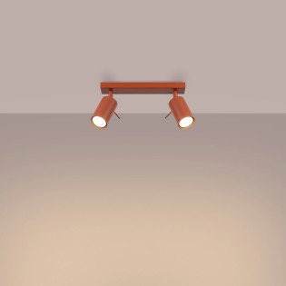 Track light Vinivi, red, 2 lights