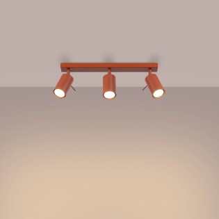 Track light Vinivi, red, 3 lights