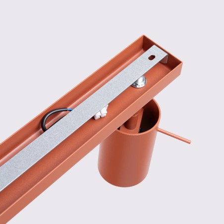 Track light Vinivi, red, 3 lights