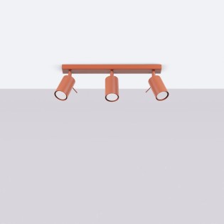 Track light Vinivi, red, 3 lights