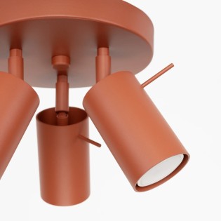Ceiling light Vinivi, red, 3 lights