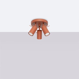 Ceiling light Vinivi, red, 3 lights