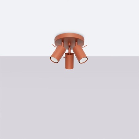 Ceiling light Vinivi, red, 3 lights