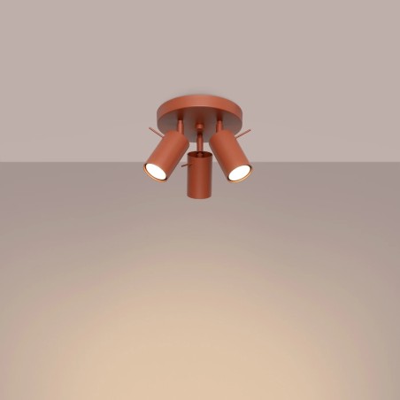 Ceiling light Vinivi, red, 3 lights