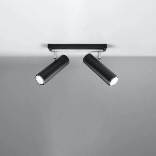 Zani light bar, black, 2 lights