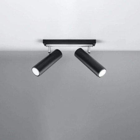 Zani light bar, black, 2 lights
