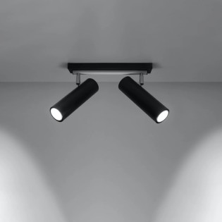 Zani light bar, black, 2 lights