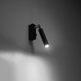 Wall light Koin, black, 1 light