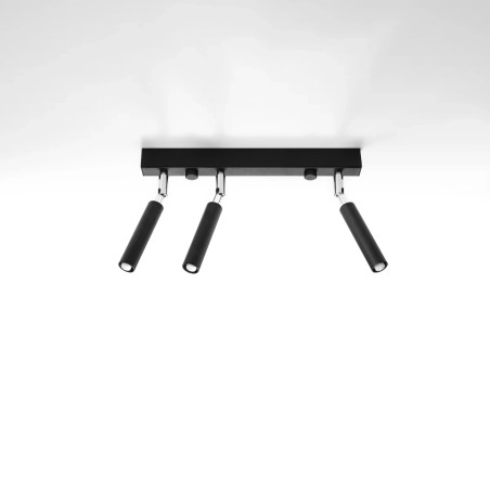Koin light bar, black, 3 lights