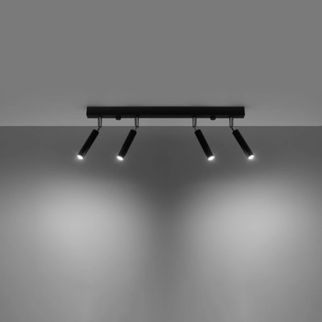 Koin light bar, black, 4 lights