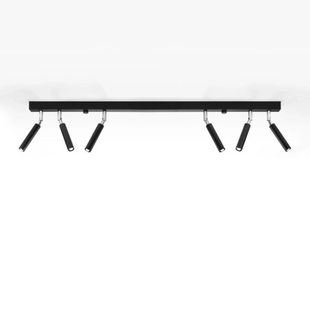 Koin light bar, black, 6 lights