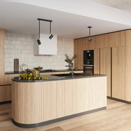 Rika light bar, black, 2 lights