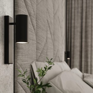 Wall light Moal, black