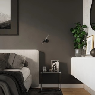 Wall light Asni, black