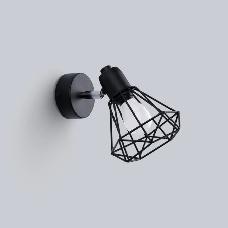 Wall light Mozosa, black, 1 light