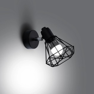 Wall light Mozosa, black, 1 light