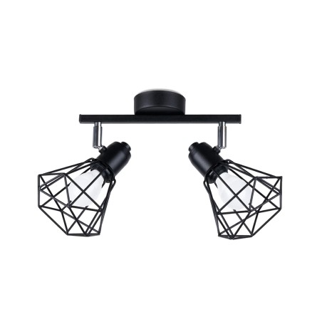 Wall spotlight Mozosa, black, 2 lights