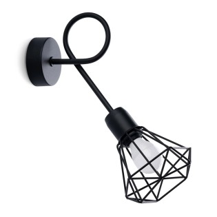 Wall light Mozosa L, black,...