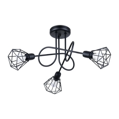 Ceiling lamp Mozosa, black, 3 lights
