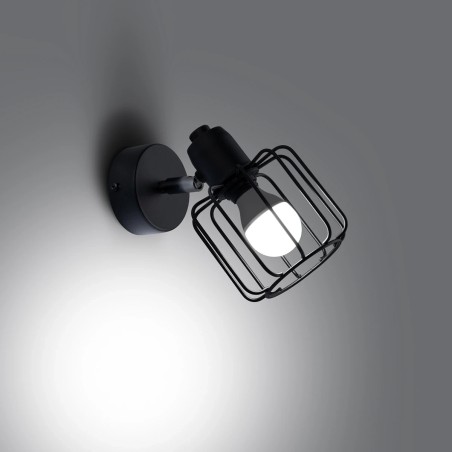 Wall light Naxa, black, 1 light