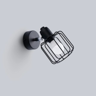 Wall light Naxa, black, 1 light