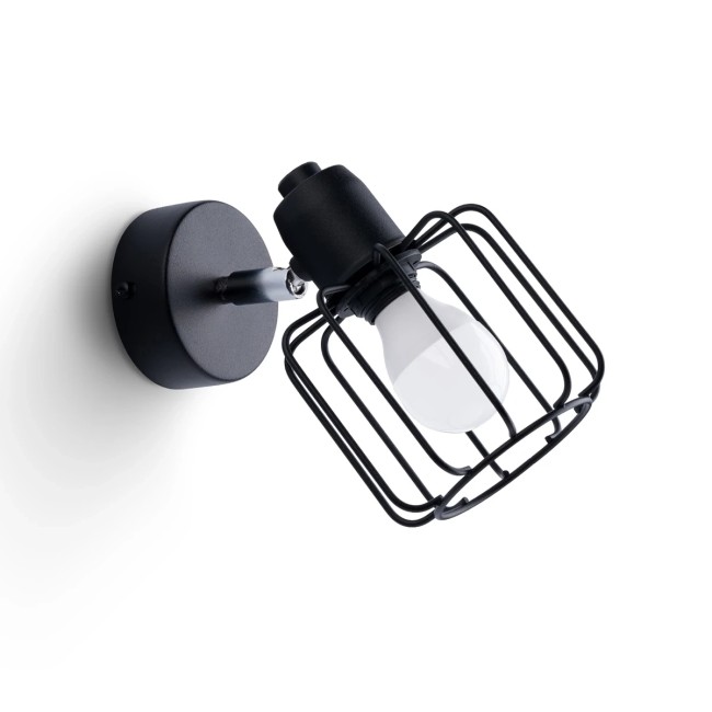 Wall light Naxa, black, 1 light
