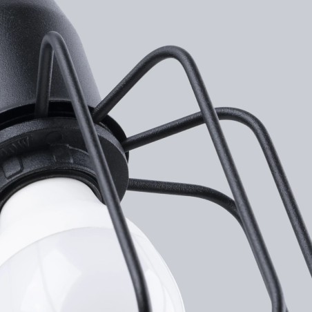 Wall light Naxa L, black, 1 light