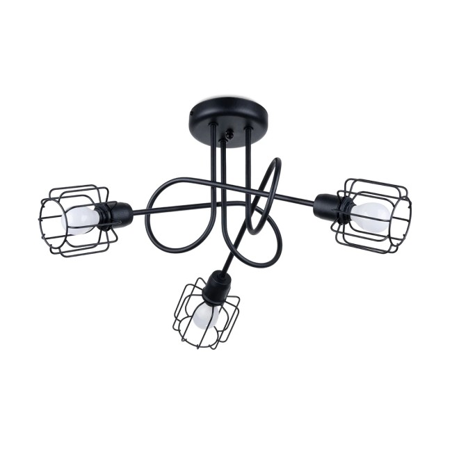 Ceiling lamp Naxa, black, 3 lights