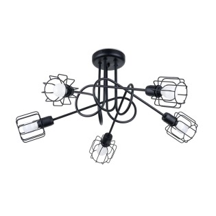 Ceiling lamp Naxa, black, 5 lights