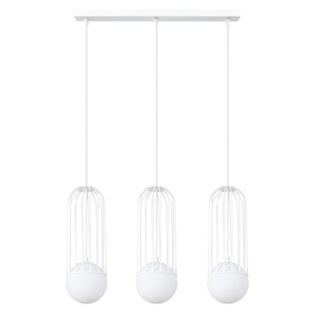 Pendant lamp Zovolu, white, 3 lights