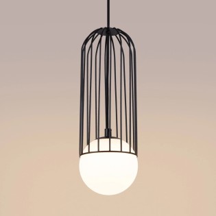 Pendant lamp Zovolu, black, 1 light