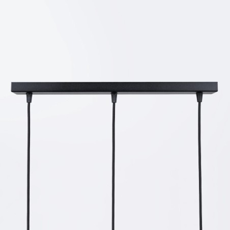 Pendant lamp Zovolu, black, 3 lights