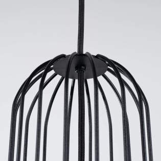 Pendant lamp Zovolu, black, 3 lights