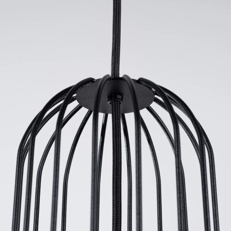 Pendant lamp Zovolu, black, 3 lights