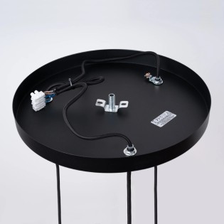 Pendant lamp Zovolu, black, 3 lights