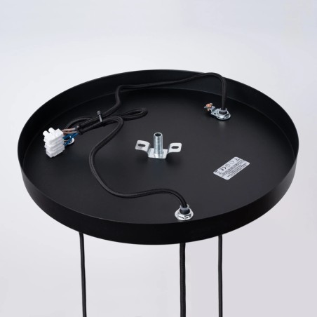 Pendant lamp Zovolu, black, 3 lights