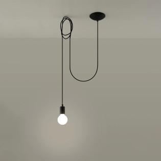 Pendant lamp Asum, black, 1...