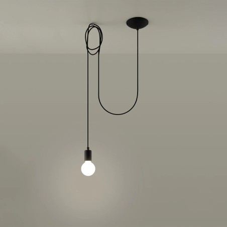 Pendant lamp Asum, black, 1 light