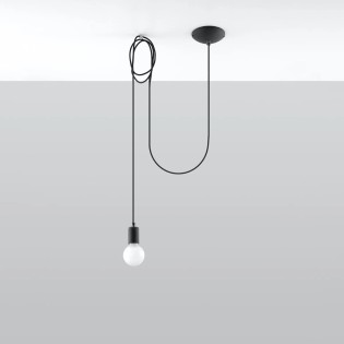 Pendant lamp Asum, black, 1 light