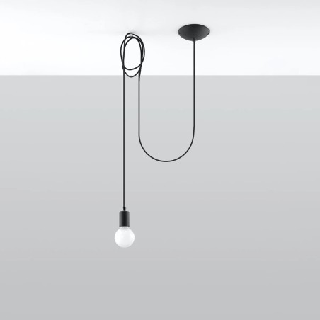 Pendant lamp Asum, black, 1 light