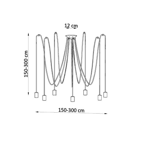 copy of Lámpara colgante Nato gris, 1 luz