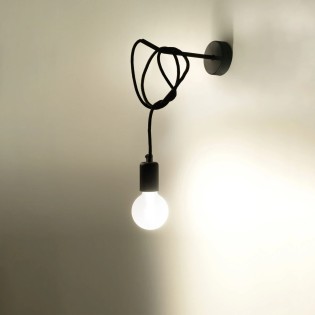 Wall light Asum, black, 1 light