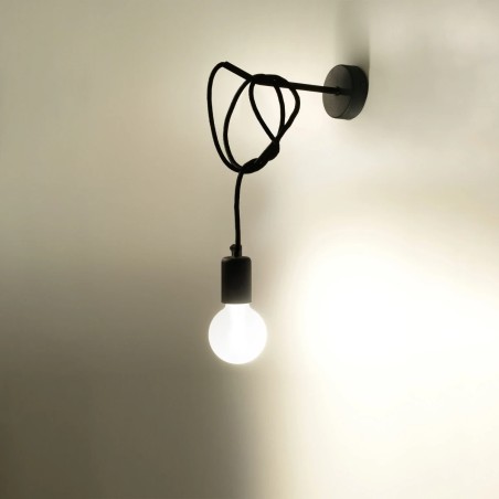 Wall light Asum, black, 1 light